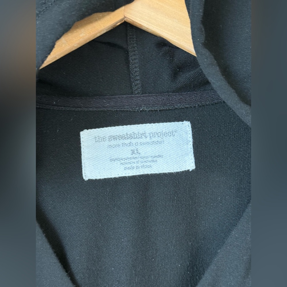 The Sweatshirt Project Black Hoodie Lace Up Long Sleeves Womens Size XL - Picture 2 of 4
